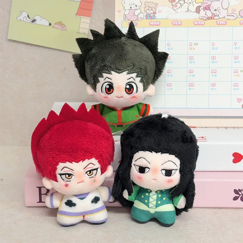 10cm HUNTER×HUNTER 플러시 인형 펜던트 히소카 일루미 조르딕 크롤로 루시퍼 애니메이션 팬들을 위한 인형 장난감