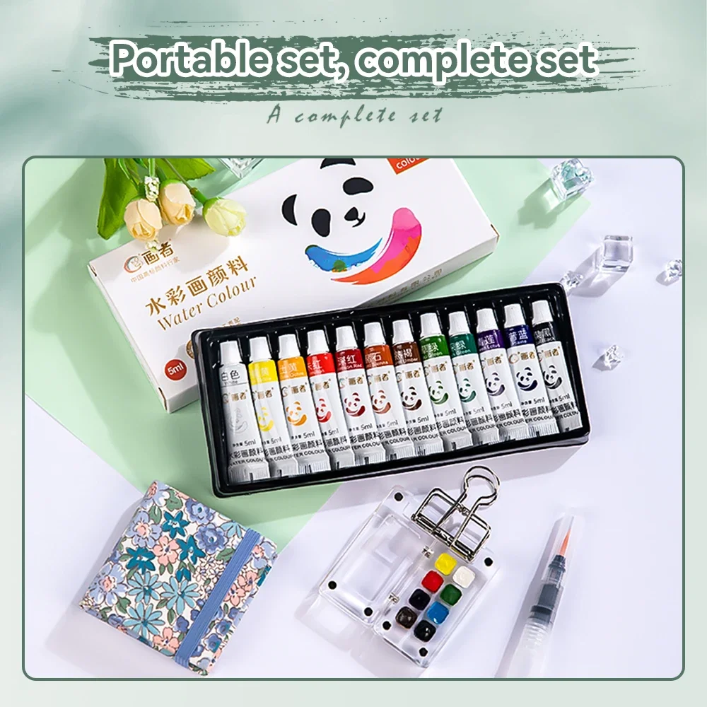 8Grids Portable Travel Watercolor Set Mini Acrylic Empty Color Mixing Box Watercolor Palette Paint Box For Art Painting Supplies