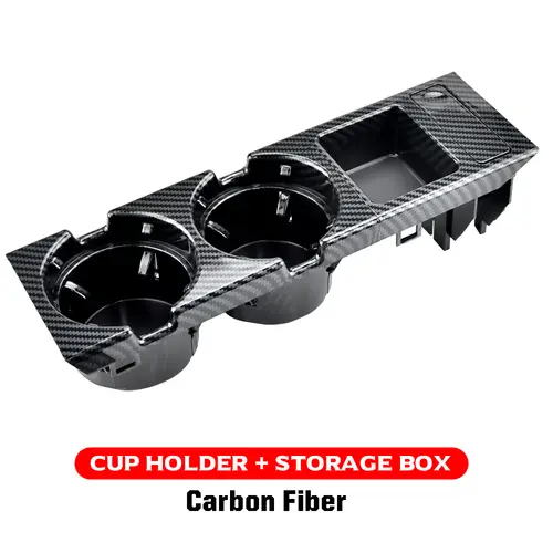New Double Hole Car Styling Front Center Console Storage Box Coin + Cup Holder For Bmw 3 Series E46 323i 318I 98-06 51168217953 - Image 9