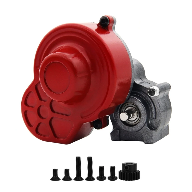 

1/10 альпинистская машина для SCX10 модернизированная металлическая коробка передач в сборе с мотором Редукторная модель автомобильные аксессуары