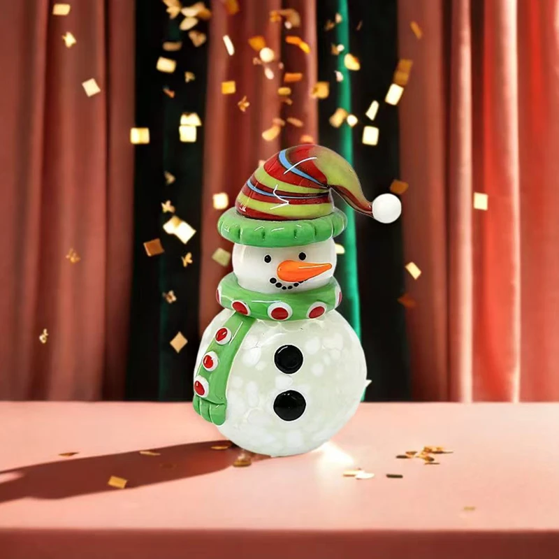 Navidad MuÃ±ecos De Nieve Ceramica En Frio Figura De Muñeco De