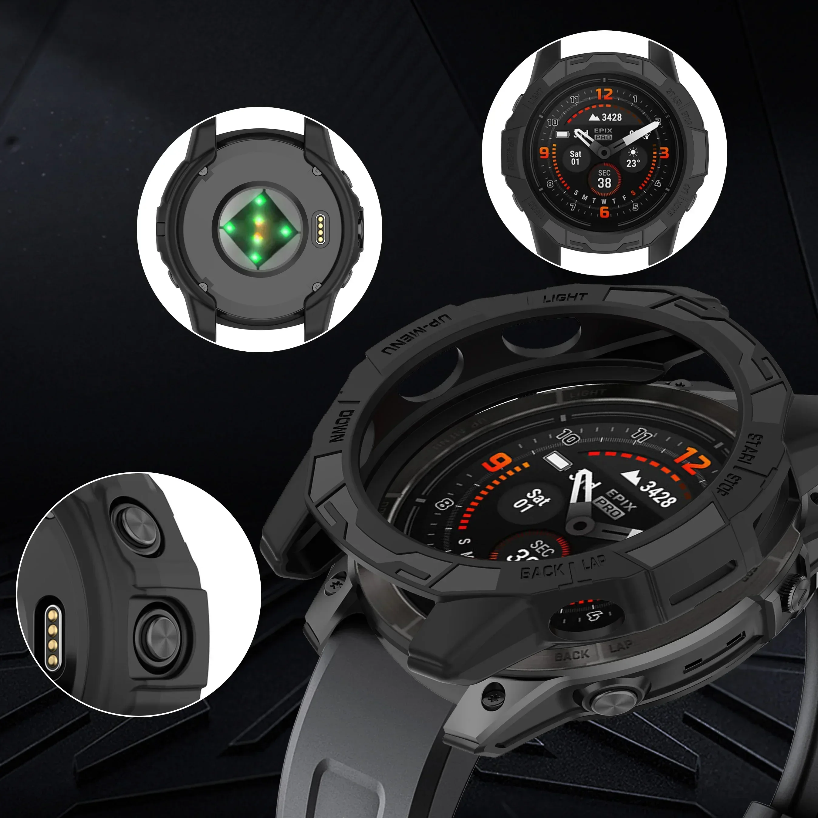Watch Protective Case For Garmin Fenix 7 7S 7X Epix Pro 42mm 47mm 51mm