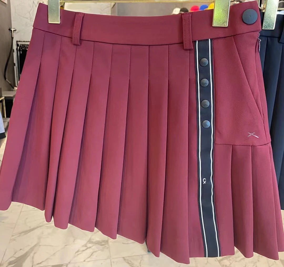 Golf Short Pleated Skirt Women Ladies Casual Sports Bottom