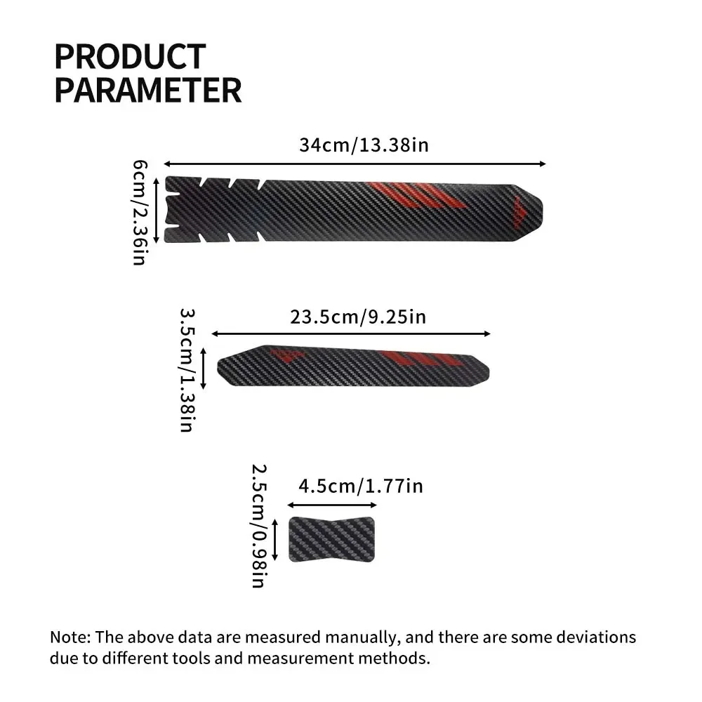 VXM Bicycle Chain Protection Sticker Mountain Bike Care Chain Sticker Folding Frame Protective Film Anti-scratch Rhino Skin Stic