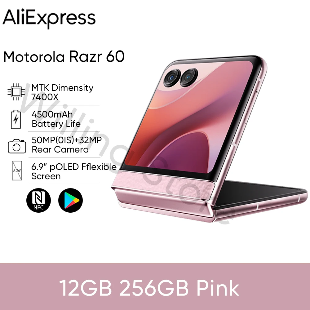 Original Motorola Moto razr 60 5G razr60 SmartPhone 6.9 inch PLOED