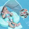 Baby Swimming Float Seat with Canopy Sunshade Inflatable Infant Safety for Pool Beach Swim Floaties Ring Accessories Summer Toy 2