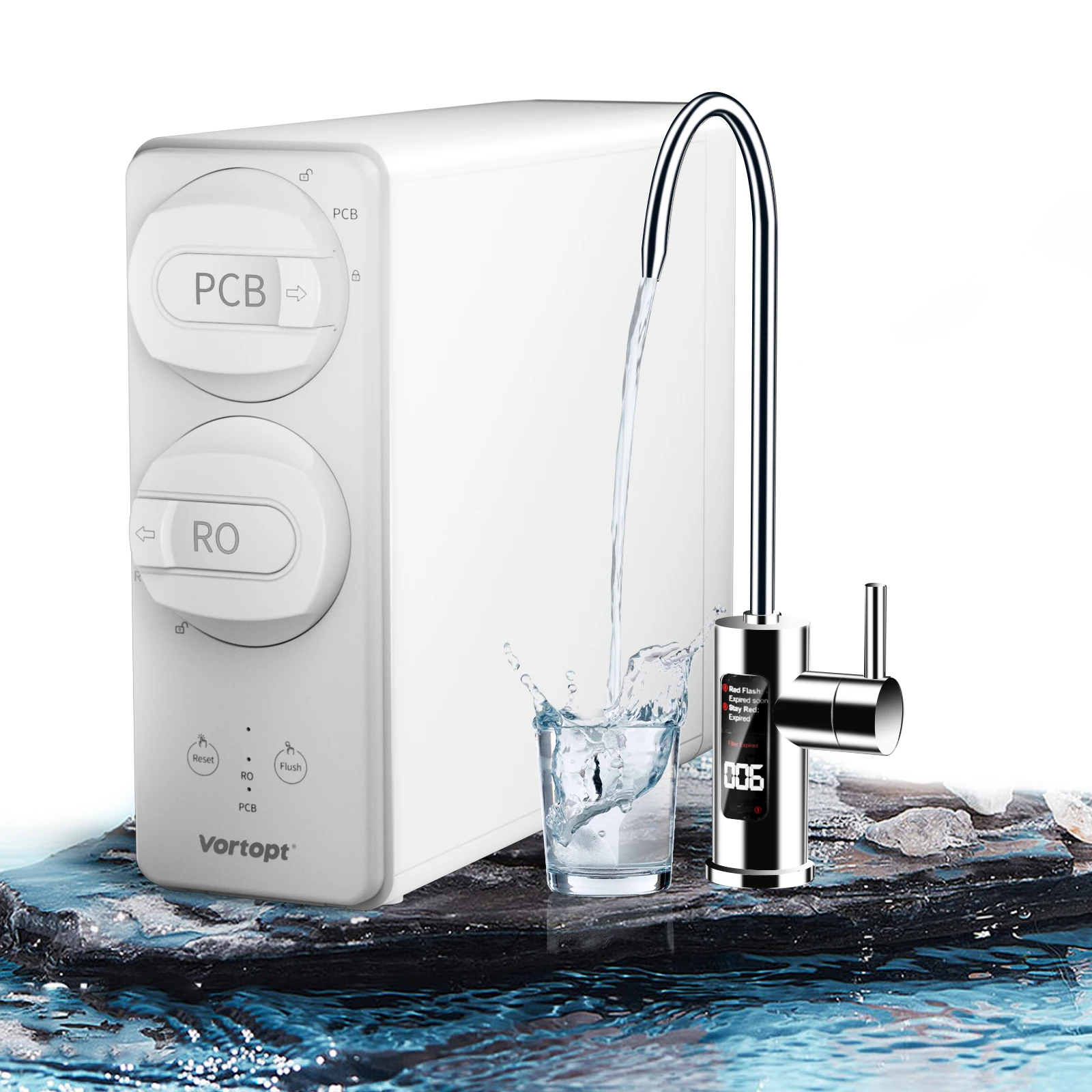Reverse Osmosis System-600 GPD Under Sink RO Water Filter-7 Stage Tankless Water Purifier for Drinking, 3:1 Pure to Drain