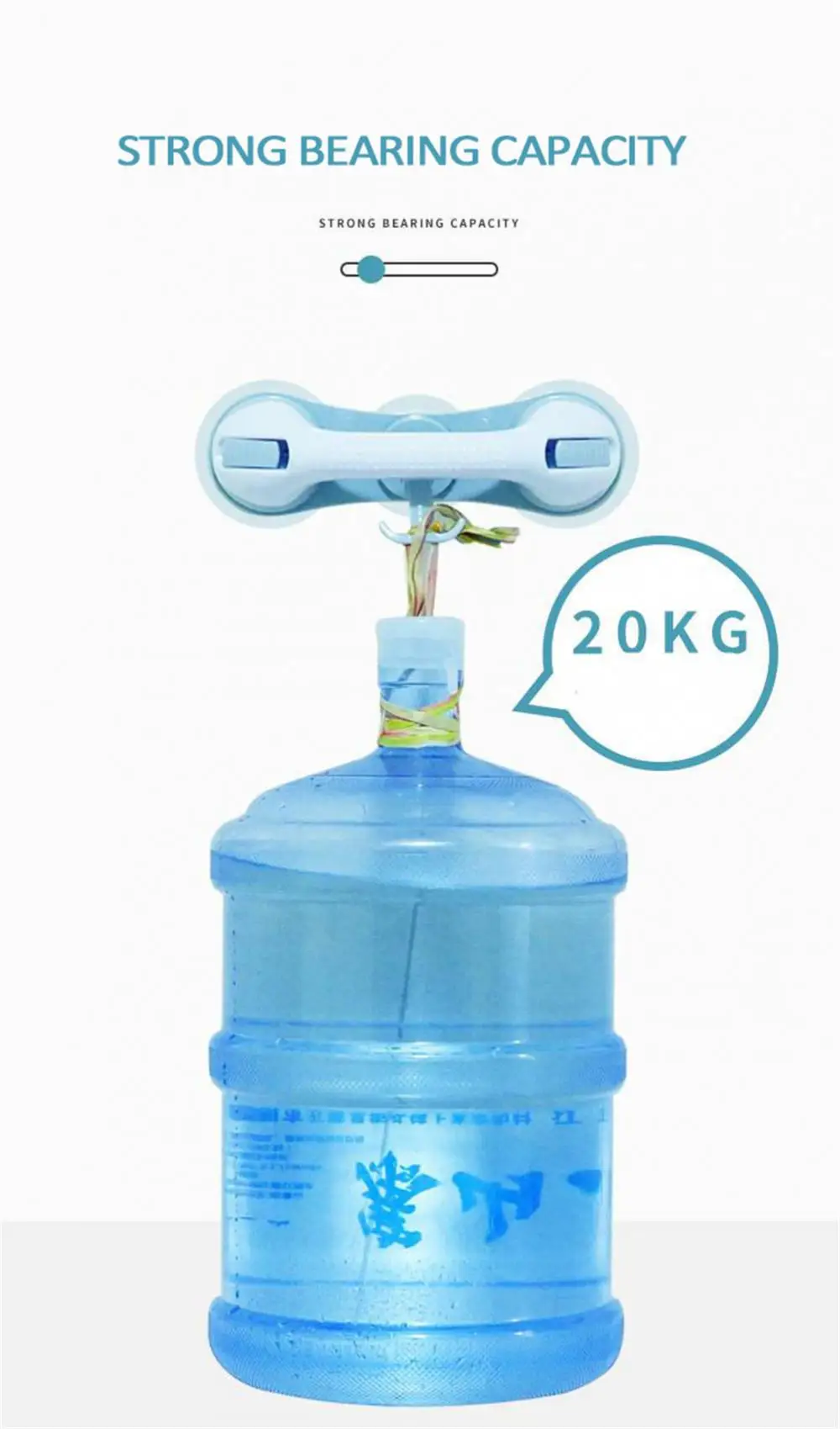 Description Picture 5 of item40kg-110kg Bathroom Suction Cup Shower Handle Safety Anti Slip Handrail Support Bar For Elderly Bath Shower Accessories Grab Bar