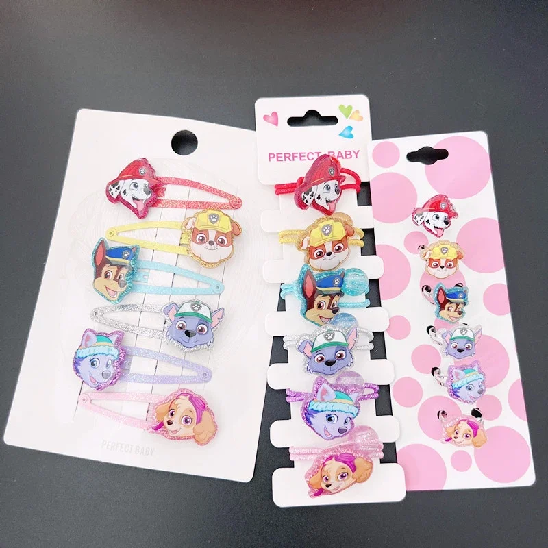 Anime Paw Patrol Girl Cartoon Hairpin Dog Jewelry Hair Rope Ring Accessori Per Bambini Hairpin Cute Copricapo Fantasia Forcine Gifs