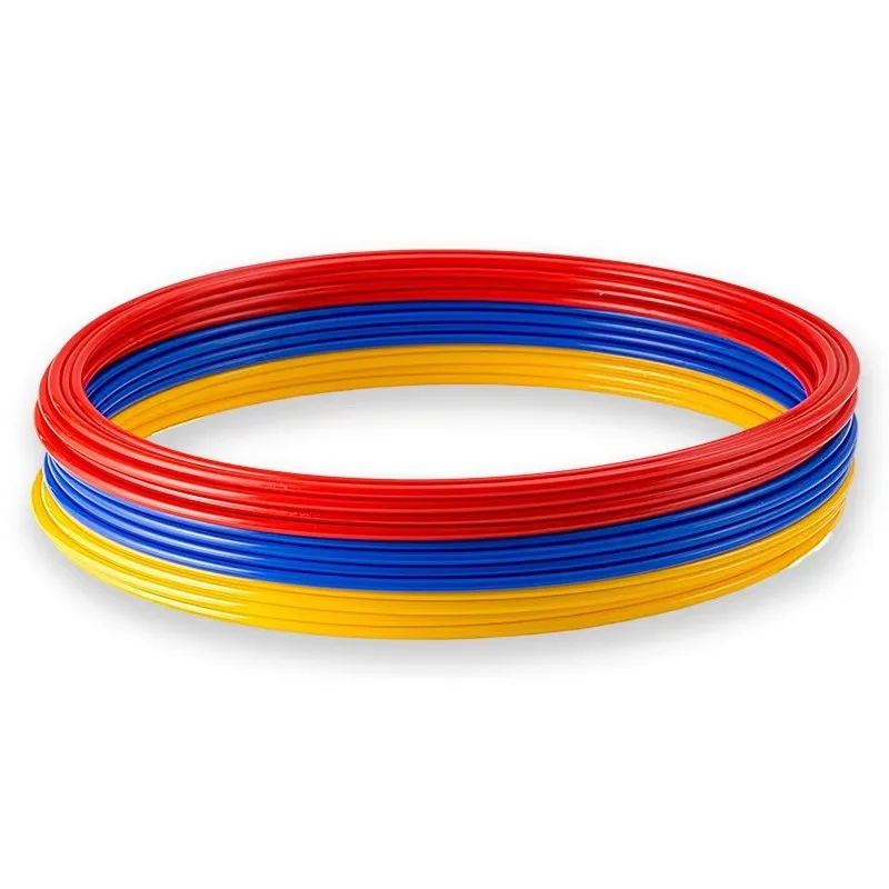 10pcs Agility Training Rings 30/40cm Portable Football Soccer Speed Agility Training Rings Sport Football Equipment