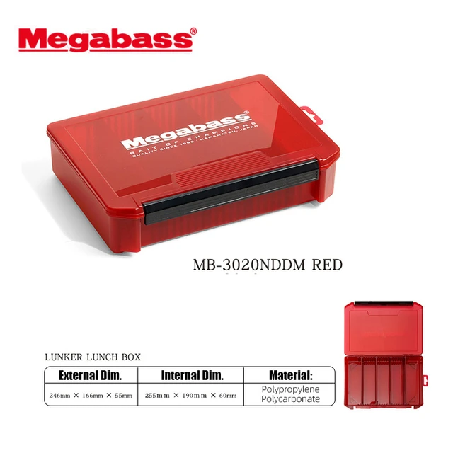 MEGABASS Japan Fishing Tackle Box Bait Lure Hook Tool Box Plastic