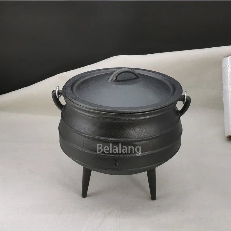 3 8L Camping south africa potjie pot Cookware Of Cast Iron Belly Pot