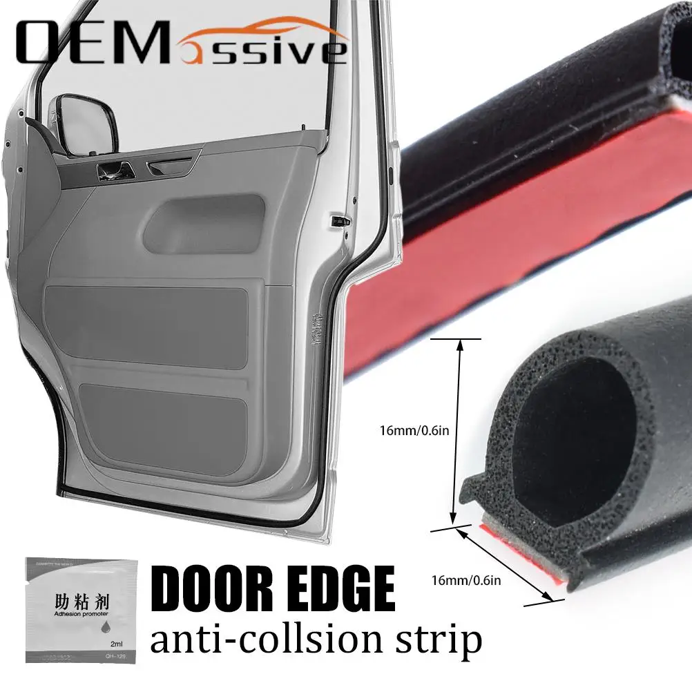

5 M/16.4ft Car Door Seal Strip EPDM Rubber Noise Insulation Anti-Dust Soundproof Seal adhensive For Hyundai KIA Opel Ford Volvo