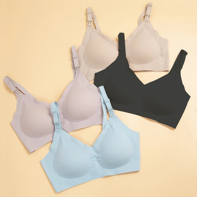 Comfortable Seamless Breast Feeding Bra Wire Free Nursing Bra