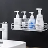 Wrought Iron Wall Mounted Storage Rack, Bathroom Storage Rack, Shower Basket, Kitchen Storage Rack, Punch-free Storage Rack 4