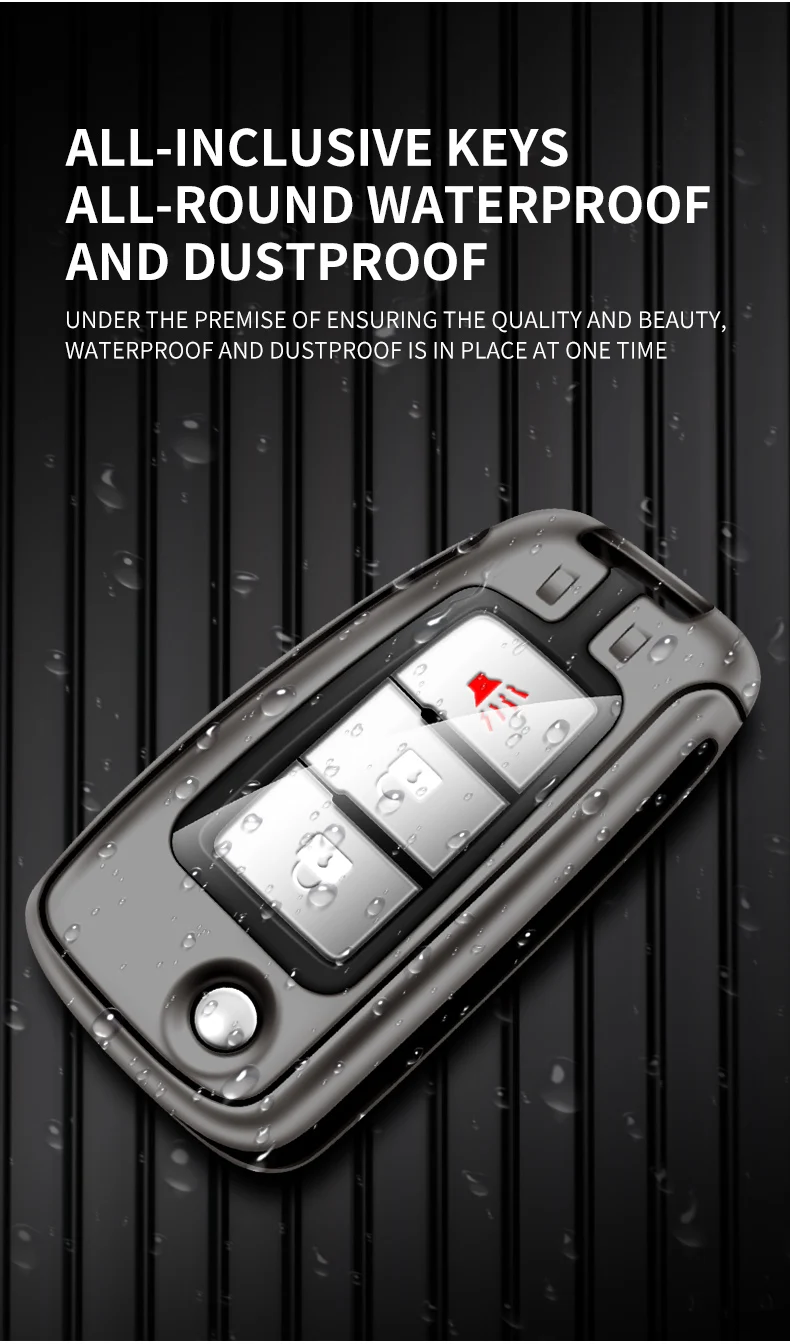Custodia per chiave a scatto per auto in pelle di metallo Shell per Nissan Qashqai J11 X-trail Murano MAXIMA ALTIMA Juke Protector Fob accessori - S1748c68ca73b4d9bbb022dc631bb3099k