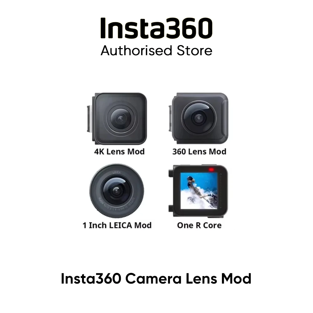 Insta360 ONE R Sports Action Camera Lens Mod 4K Wide Angle