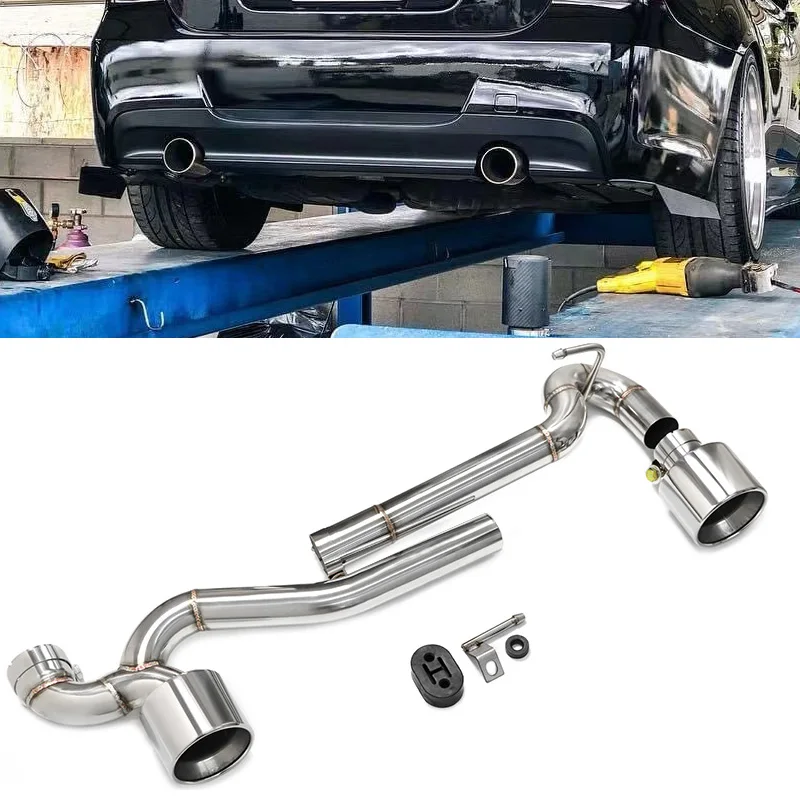 CarAccessoriesDoubleOutExhaustTipForBMWE90E92320i318i325i