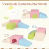 Kids Climb and Crawl Activity Playset Blocks w/ Waterproof PU Cover EPE Foam 6