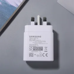 Samsung 45W USB - C Super Fast Charger with Dual Type - C Cable - UK Wall Adapter - White UK Charger