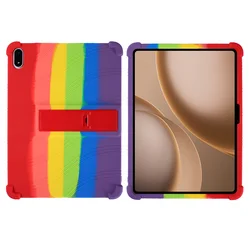 Shockproof Adjustable Stand Silicone Cover (Rainbow color)