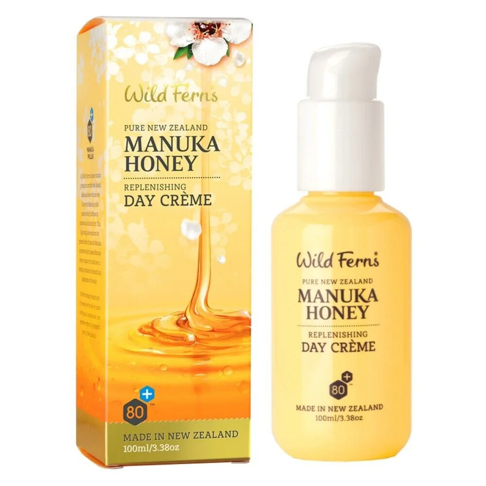 

NewZealand Parrs Manuka Honey Replenishing Day Creme 100mL hydration and nourishment Soft and smooth Uniform skin tone