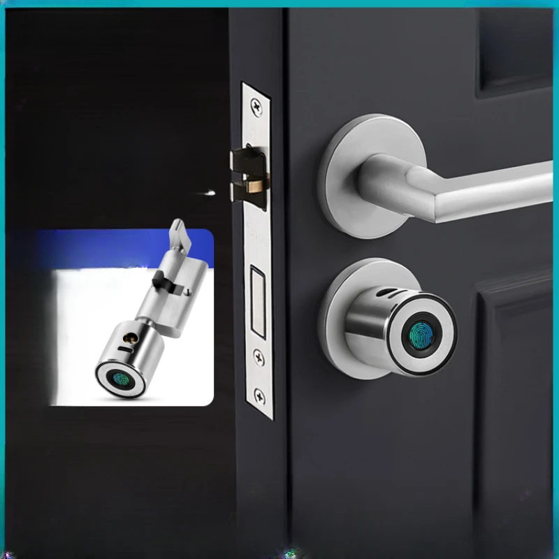 Indoor door fingerprint lock core, household universal electronic password, rental room bedroom room with intelligent