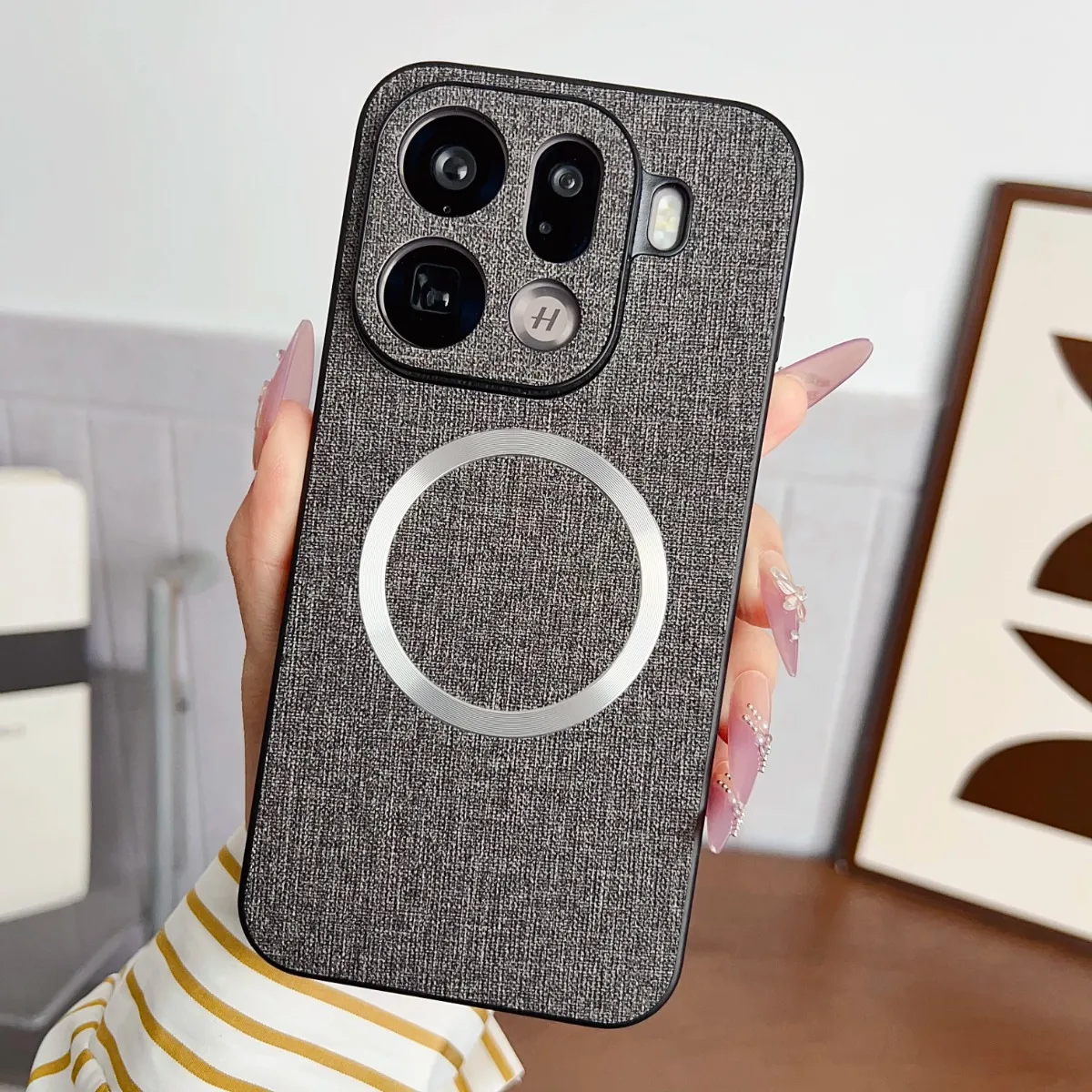 Magnetic Wireless Charging Leather Phone Case - Premium Protective Cover