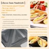 Electric sandwich Maker Triangle Plate Panini Cooking Kitchen Appliances Breakfast Waffles Machine Non-stick Iron Pan Sonifer 2