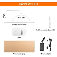 Fosoto Multifunctional Half Moon Lamp Video Ring Lash Light For Beauty Facials Salon Tatoo Live Stream Photography Photo TikTok 6