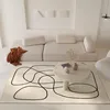 Nordic Style Living Room Decoration Carpet Home Large Area Rugs for Bedroom Fluffy Soft Cloakroom Rug Thickened Anti-skid Mat 1