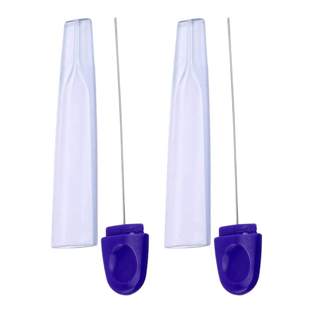 

2pcs Cake Stick Tester Stainless Steel Cake Tester Cake Skewer Cake Probe DIY Baking Pin for Home Restaurant Bakery (Blue)