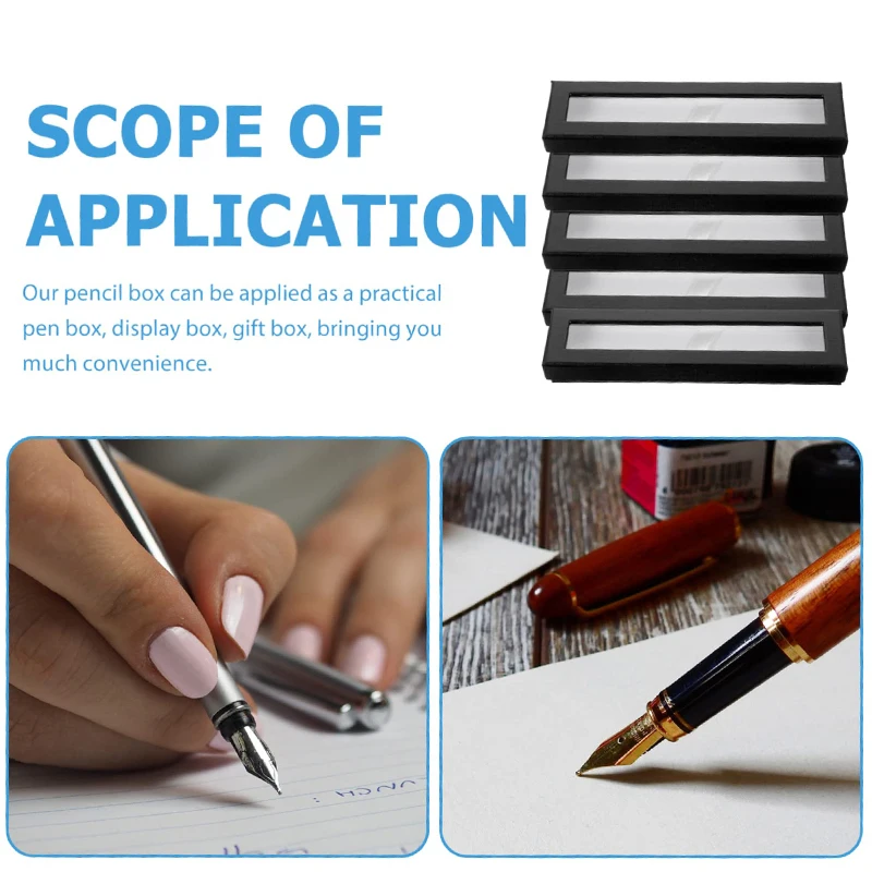 하늘과 땅 커버 펜 케이스 블랙 펜 홀더 컬러 젤 펜 시계 케이스 홀더 펜 디스플레이 케이스 싱글 펜 컨테이너 1개