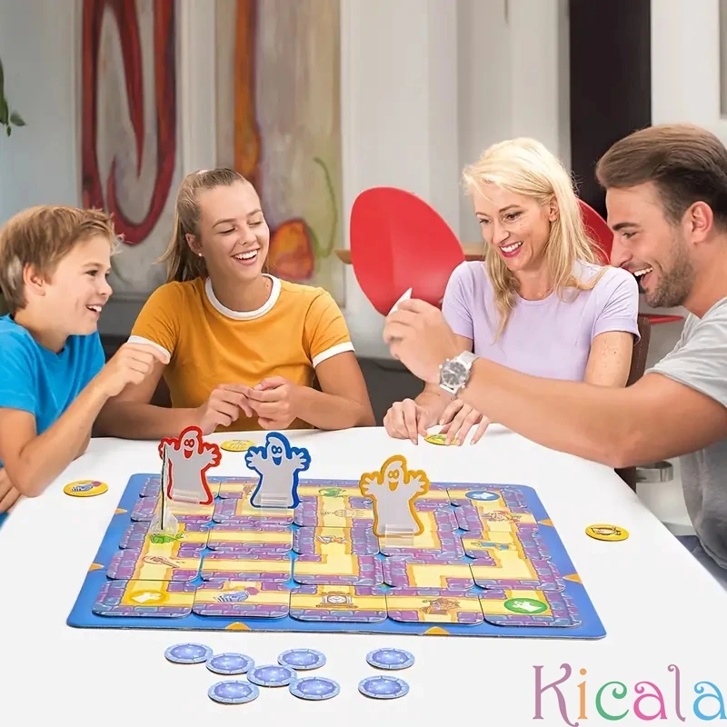 Ghost Madness Maze Puzzle Game Family Entertainment Education Brain Teaser Board Games for Children Gifts