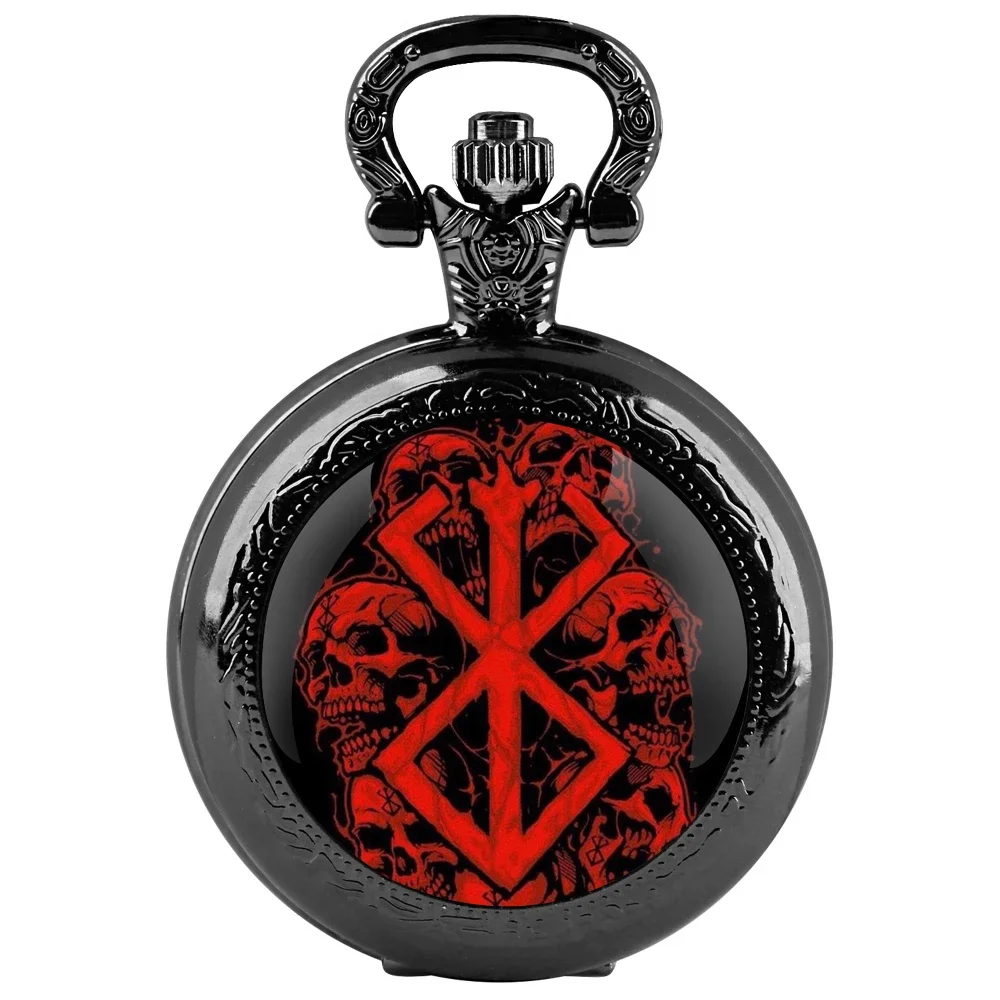 Creative design Glass Dome Quartz Pocket Watch with Chain Necklace Pendant Gift for Male Men Vintage Clock Retro Accessory