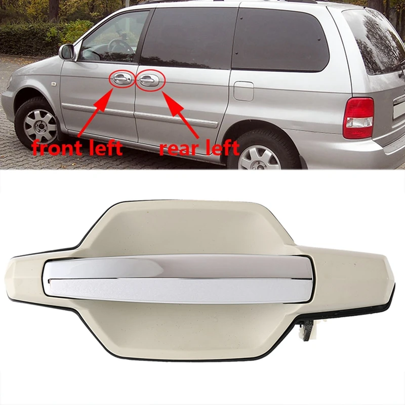 

Bright Beige Door Outer Handle Cover For Hyundai Terracan 2001-2006 Door Outside Handle Catch Parts