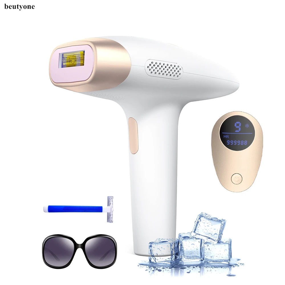 IPL Hair Removal for Permanent 999,999 Flashes Painless Laser Hair Epilator with Ice Cooling Care Function and 9 Energy Levels laser hair removal permanent ipl epilator ice cool painless depilador a laser unlimited flashes face body epilator with sapphire