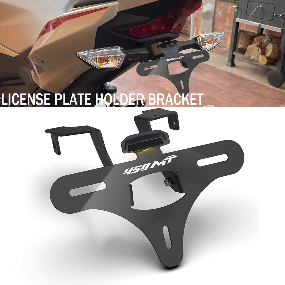 

For CFMOTO 450MT CF 450 MT 450MT 2024 2025 2026 Motorcycles License Plate Holder Bracket Rear Tail Tidy Fender Eliminator Kit