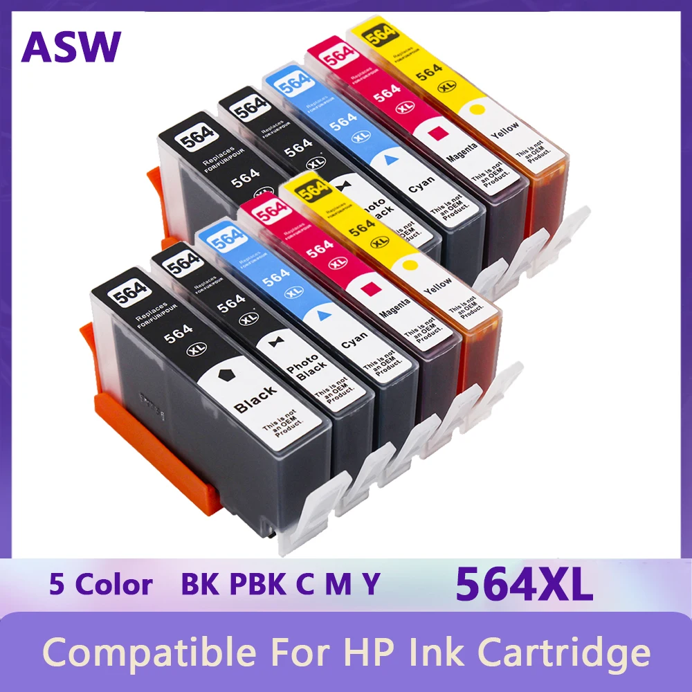 Replace For Hp564xl Compatible Ink Cartridge For Hp 564 Xl Photosmart