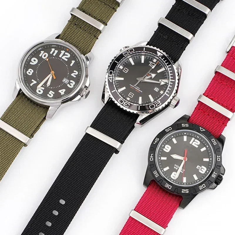 Universal Waterproof Nylon Strap - Sport & Military Watch Band