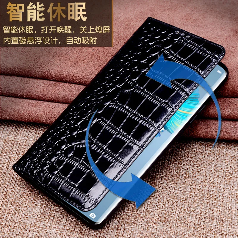 Honor60 Luxury Genuine Leather Magnet Clasp Phone Cover Case For Honor 60 Se Pro  Kickstand Holster Case Protective Full Funda