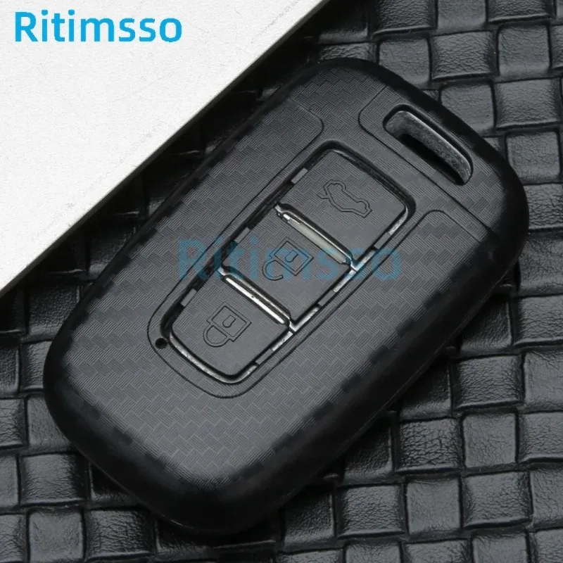 Carbon fiber ABS Key Case Cover for Hyundai Solaris HB20 Veloster SR IX35 Accent Elantra i30 KIA RIO K2 K3 Sportage key case cover key case