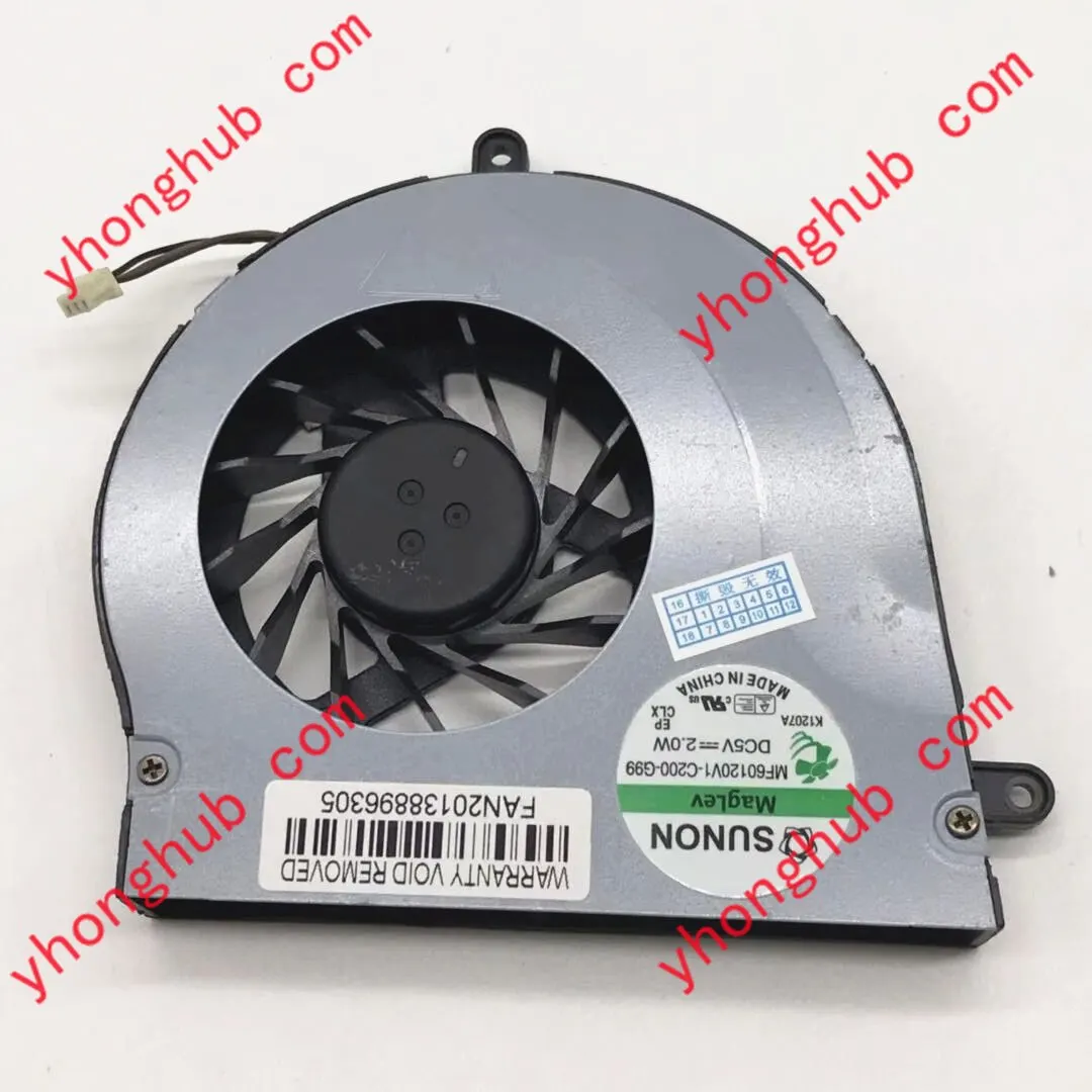 

SUNON MF60120V1-C201-G99 MF60120V1-C200-G99 3-проводной Вентилятор охлаждения сервера DC 5V 2,0 W