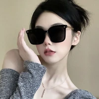 Square Sunglasses for Woman 2026 Vintage Big Frame Black Mirror Sun Glasses Shading Polarizer Sexy Female Travel Eyewear Uv400
