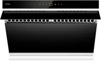 JQG7505 30” UnderCabinet or WallMount Range Hood Dual DCMotor Slant Vent Design Hands Free On and Off ouchscreen wit 1