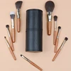1pc Portable Makeup Brush Holder Travel Makeup Brush Case Makeup Brush Storage Bucket With Lid 14*5.7cm 5