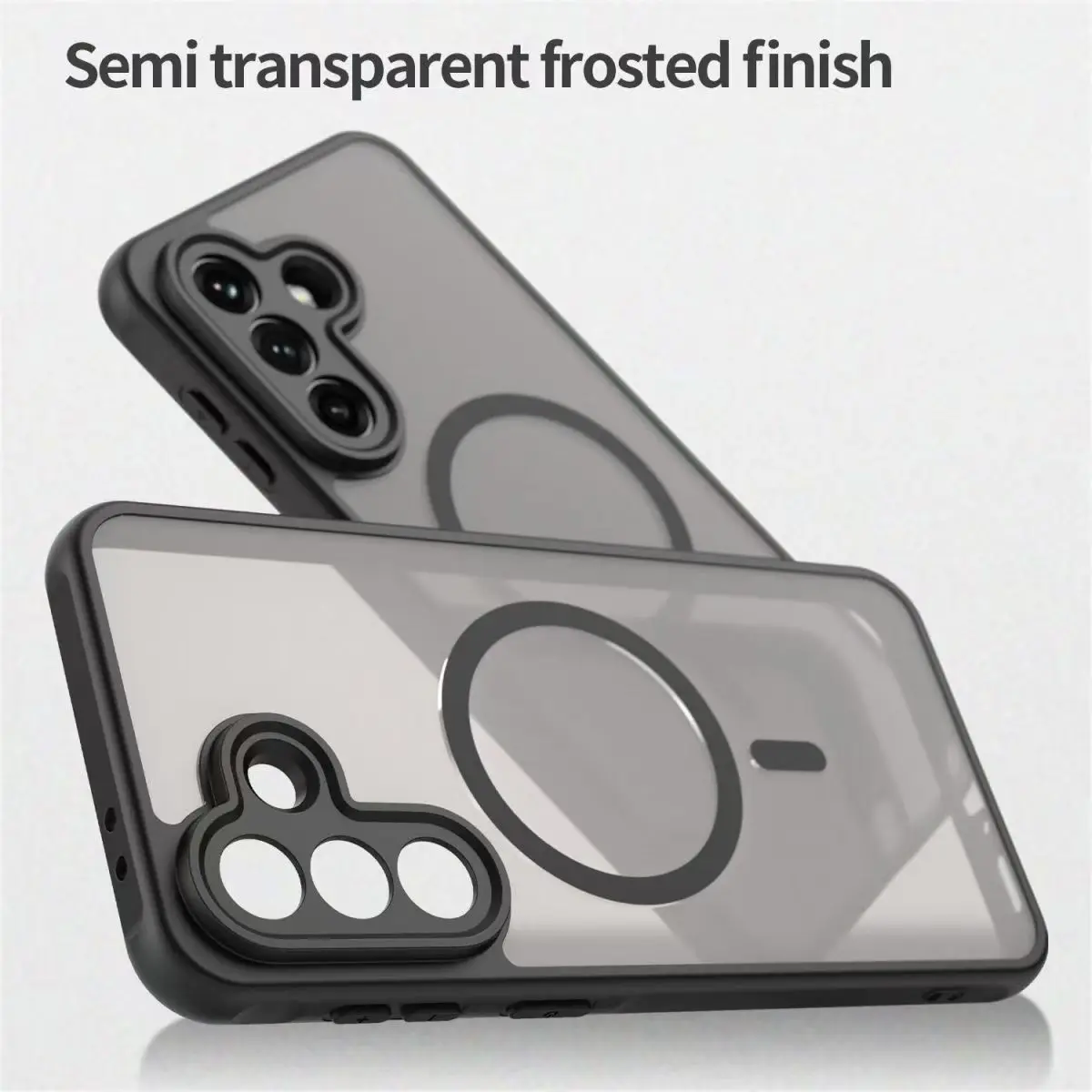 Aromr Luxury Magnetic Case with Shockproof Matte Hard PC Back Cover
