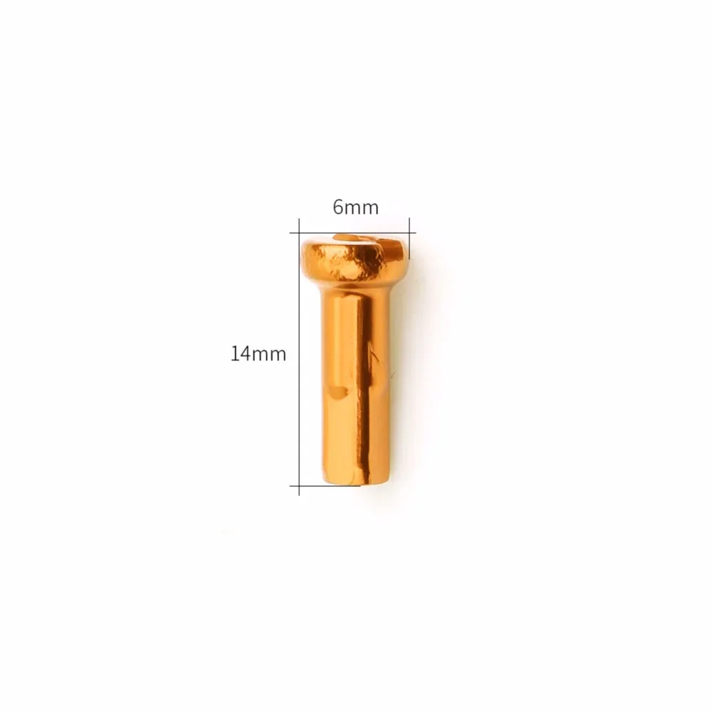 Bicycle Colorful Spoke Cap Aluminum Alloy 14G Spoke14mm Copper Nipples MTB Bike Parts Caps Cycling Spokes 100pcs bike accessories bicycle spokes bike spokes nipples