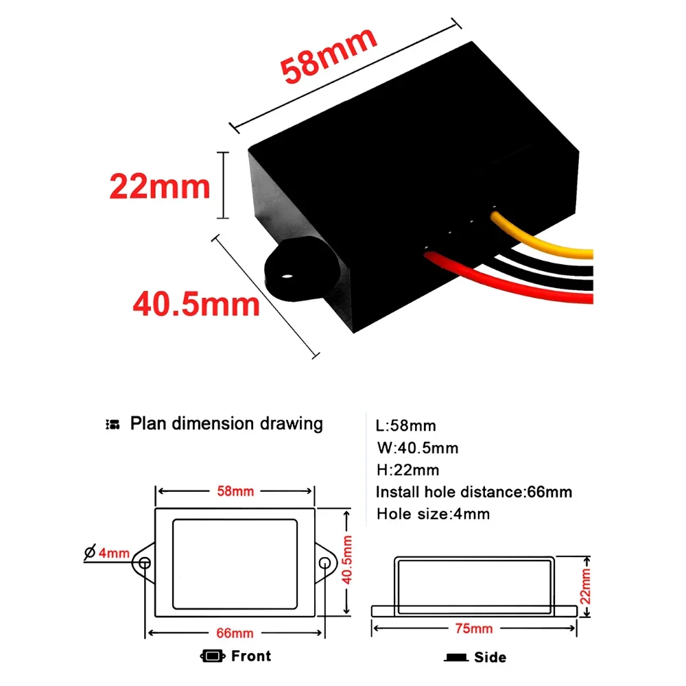 CONVERTISSEUR/INVERSEUR 6V/12V EUROPSONIC DC-612P pour AUTORADIO