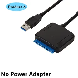 High-Speed USB 3.0 to SATA Adapter Cable - SATA III to USB 3.0 (Product A)
